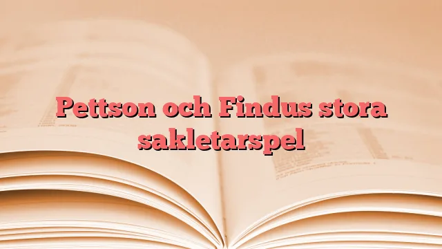 Pettson och Findus stora sakletarspel
