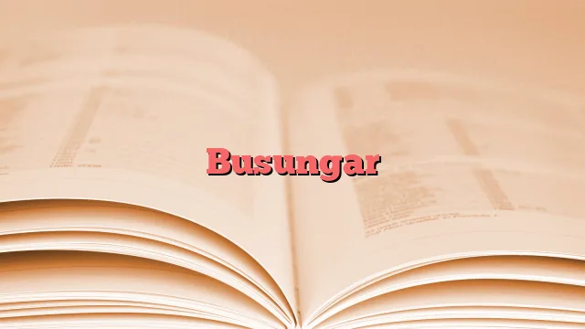Busungar