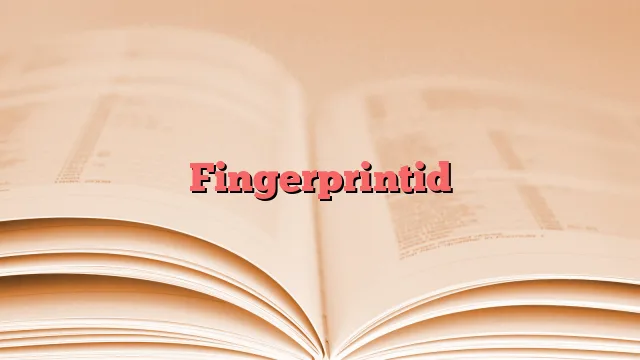 Fingerprintid