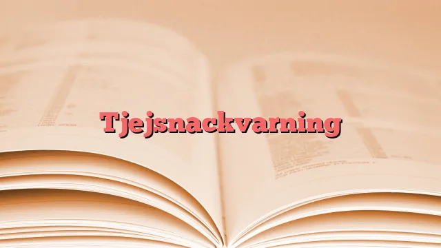 Tjejsnackvarning