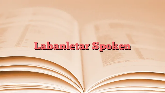 Labanletar Spoken