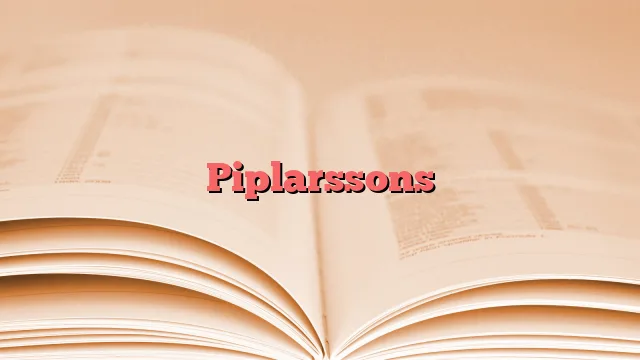 Piplarssons