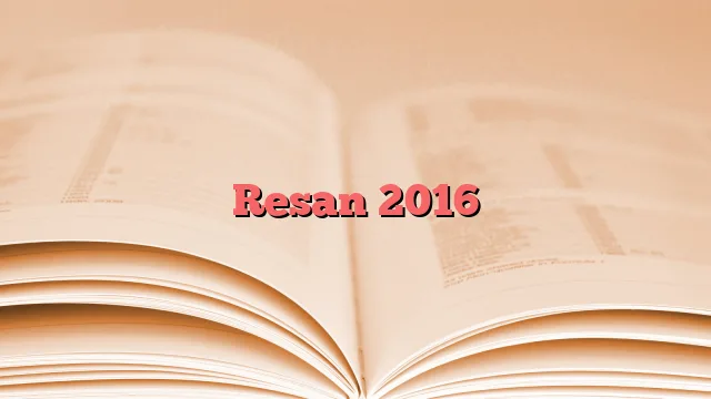 Resan 2016