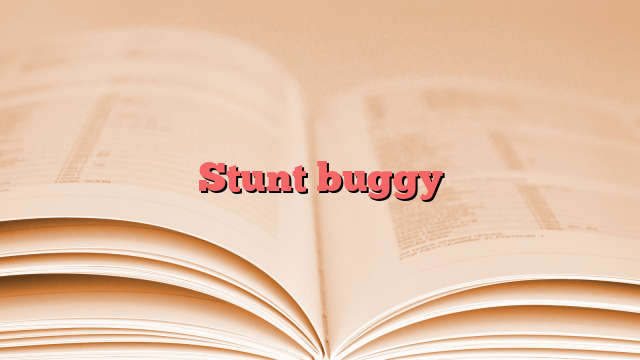 Stunt buggy