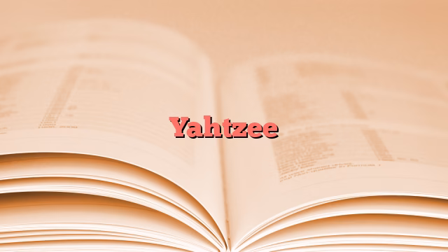 Yahtzee