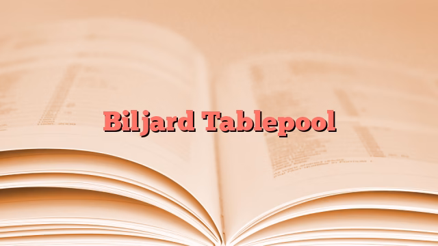 Biljard Tablepool