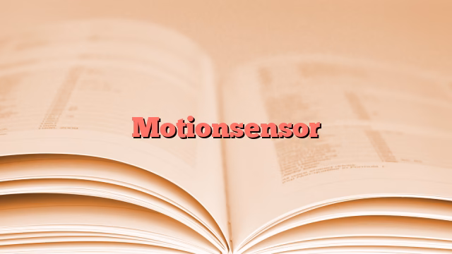 Motionsensor