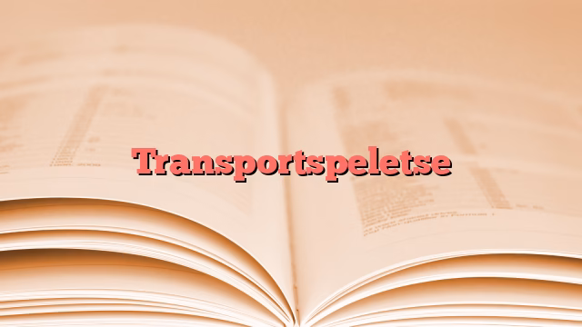 Transportspeletse